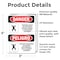 Signmission 5 in H x 3.5 in W, Vinyl Decal, Rectangle, Confined Space Do Not Enter Bilingual OS-2PACK-DS-D-35-VS-1083 - alternate 6